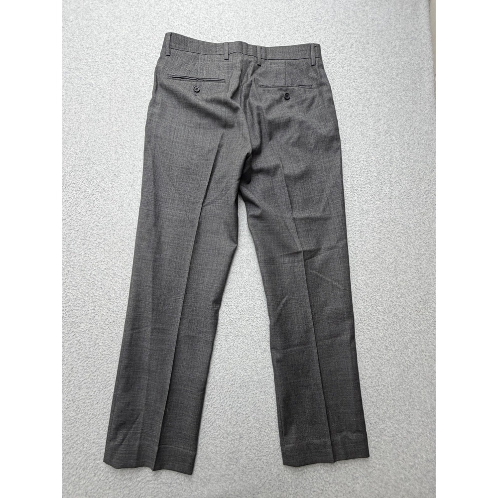 J.Crew Thompson Dress Pants Mens 30x30 Gray Wool Flat Front Lined Office Wear - Picture 10 of 11